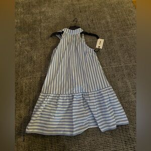 STAUD Mini Marlowe Dress Color: Sea stripe